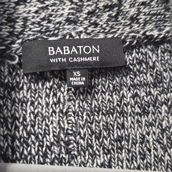 Babaton Black and White Cashmere Blend Sweater - Picture 2 of 4